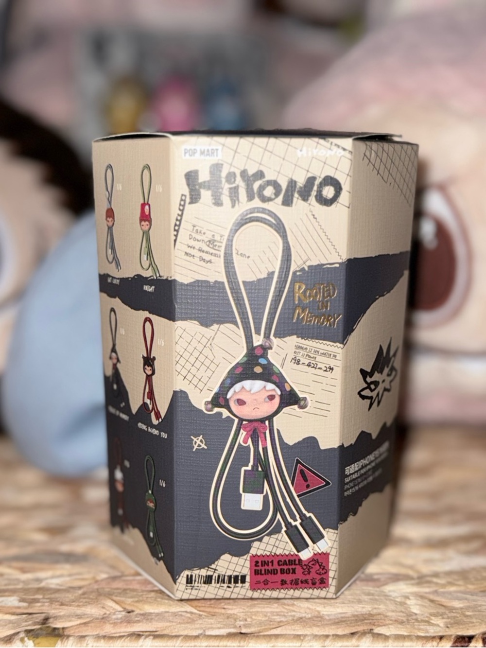 POP MART Hirono “Sour Connection” 2-in-1 Charging Cable | Road in Memory |